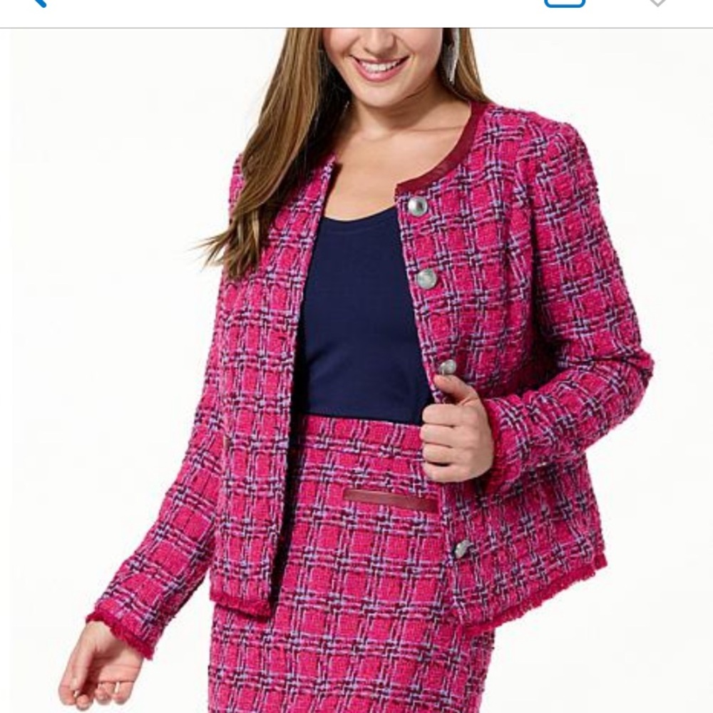Giuliana black label Tweed jacket never worn size m great to wear for fall